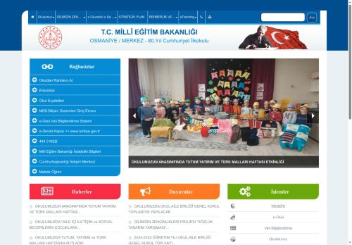 80.Yıl Cumhuriyet İlkokulu - OKULUMUZDA GERİ DÖNÜŞÜM SERGİSİNİ AÇTIK