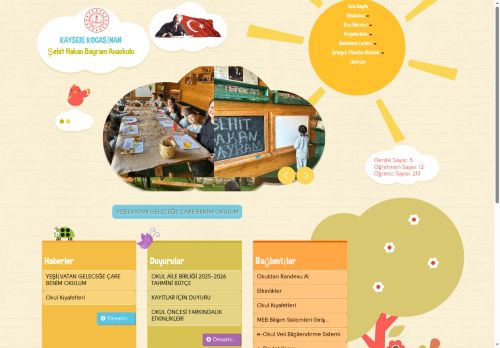 Şehit Hakan Bayram Anaokulu - YEŞİLVATAN GELECEĞE ÇARE BENİM OKULUM