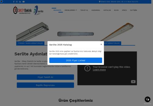 Etanj Armatür Led Aydınlatma Sistemleri Üretici - Serlite