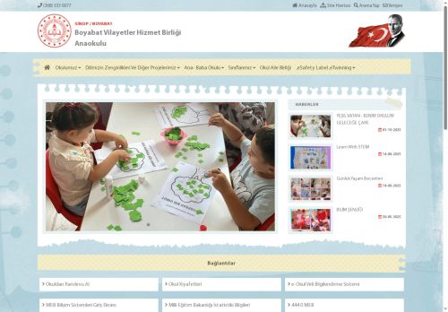 Boyabat Vilayetler Hizmet Birliği Anaokulu - BARIŞA UÇAN KUŞLAR PROJESİ