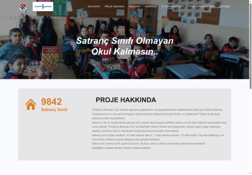 TSF Okulda Satranç Sınıfları Projesi