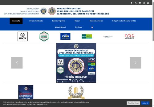 Gayrimenkul Geliştirme ve Yönetimi Bölümü – Ankara Üniversitesi