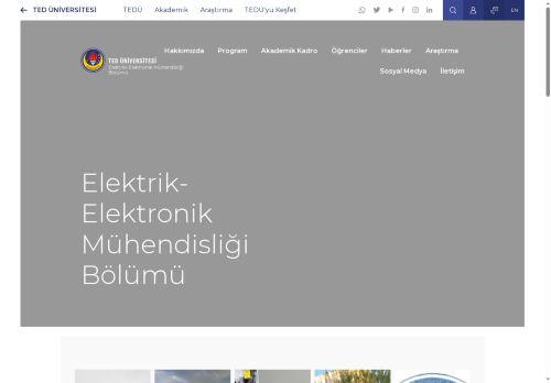 Elektrik-Elektronik Mühendisliği Bölümü | TED Üniversitesi