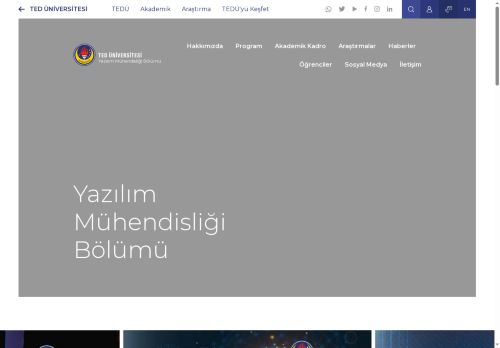 Yazılım Mühendisliği Bölümü | TED Üniversitesi