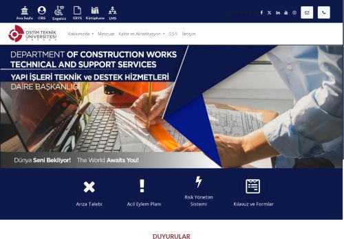 Home | Yapı İşleri Daire Başkanlığı
