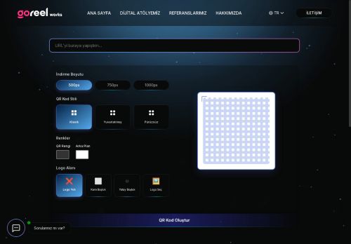 Logo Ekleyebilir, SVG PNG İndir - Ücretsiz QR Kod Oluşturucu