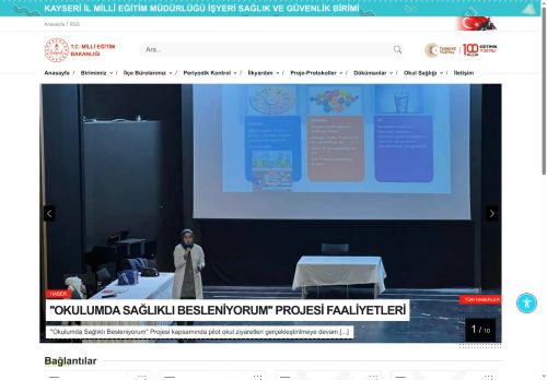 MEB KAYSERİ İL MİLLÎ EĞİTİM MÜDÜRLÜĞÜ İŞYERİ SAĞLIK VE GÜVENLİK BİRİMİ