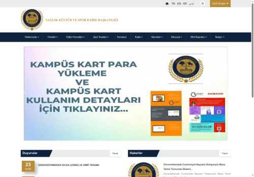 Sağlık, Kültür Ve Spor Daire Başkanlığı