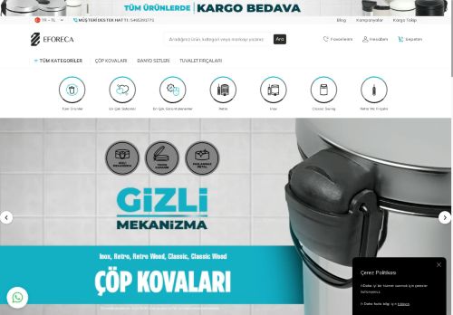 Banyo, Mutfak ve Ofis İçin Şık ve İşlevsel Çözümler - Eforeca Çöp Kovaları