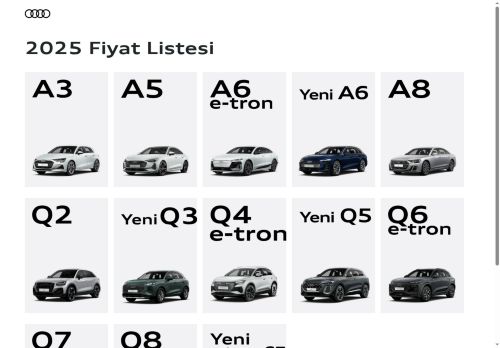 Anasayfa | Audi Fiyat Listesi
