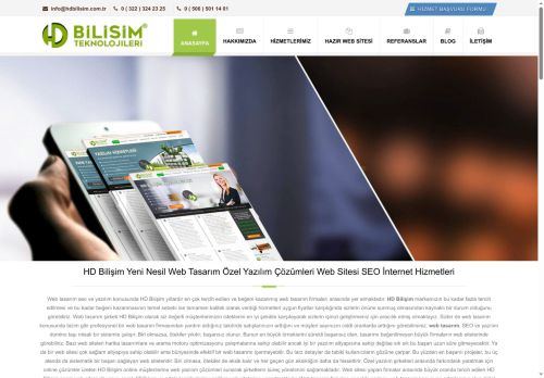HD Bilişim ® Web Tasarım SEO Özel Yazılım Şirketi