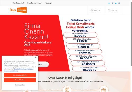 Ticket Restaurant, Ticket Compliments : ÖnerKazan