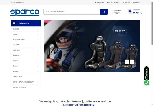 Anasayfa : Sparco.com.tr