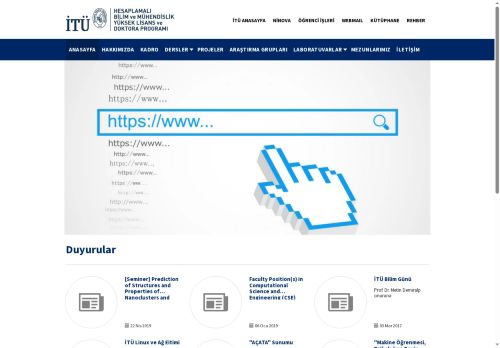 İTÜ | Hesaplamalı Bilim ve Mühendislik Yüksek Lisans ve Doktora Programı