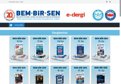 BEM-BİR-SEN E-Dergi – Belediye ve Özel İdare Çalışanları Birliği Sendikası