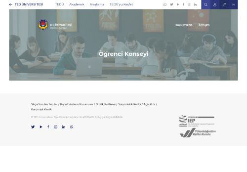 Öğrenci Konseyi | TED Üniversitesi