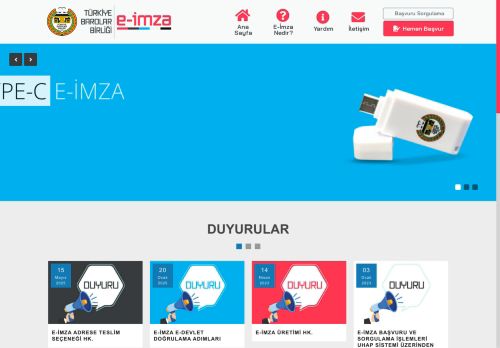 Türkiye Barolar Birliği Elektronik İmza - TBB E-imza