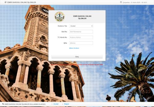 İZMİR BAROSU ONLINE İŞLEMLER - Baronet