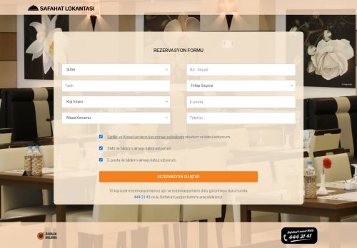 Safahat Lokantası | Çevrim İçi Rezervasyon
