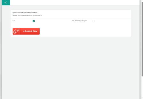 Öğrenci E-Posta Sorgulama Sistemi | Öğrenci E-Posta Sorgulama Sistemi