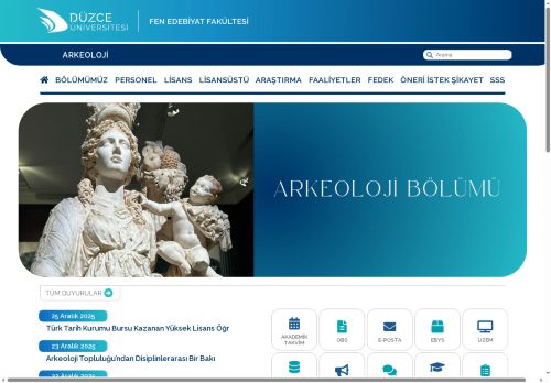 Düzce Üniversitesi | Arkeoloji | Anasayfa