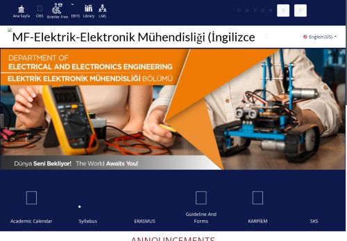 Electrical and Electronics Engineering | OSTİM Technical University
