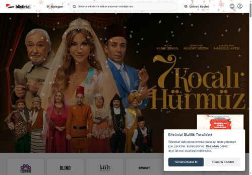 Türkiye’nin Etkinlik Biletleme Platformu - Biletinial