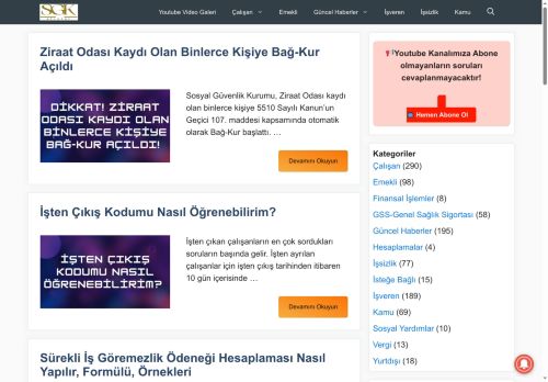 SGK Bilgisi:SGK Haberleri, Bağkur, Emeklilik Tablosu ve EYT