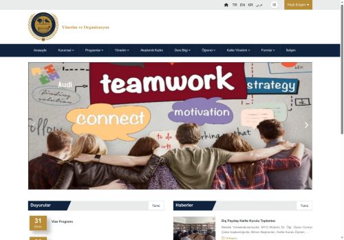 Yönetim Ve Organizasyon