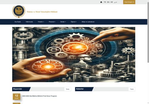 Makine ve Metal Teknolojileri Bölümü / Personel / akademik