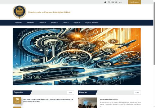 Motorlu Araçlar ve Ulaştırma Teknolojileri Bölümü / Personel / akademik