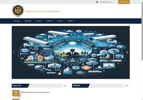 Mülkiyet Koruma Ve Güvenlik Bölümü / Personel / akademik