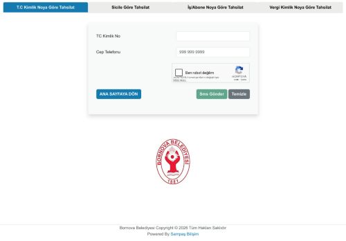 Online Tahsilat - Bornova Belediyesi