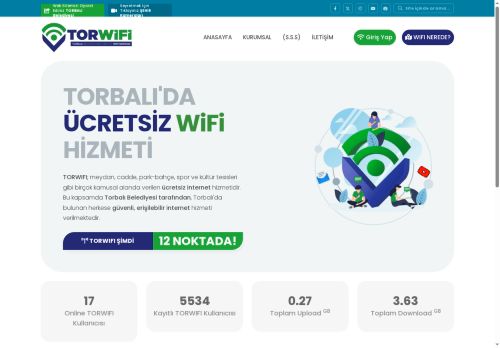 TORBALI Belediyesi - TORWifi Net Hizmeti