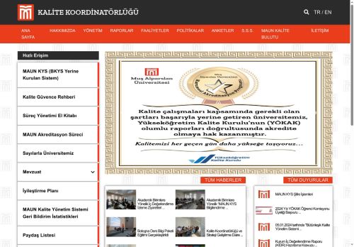 Memnuniyet Anketi | Muş Alparslan Üniversitesi