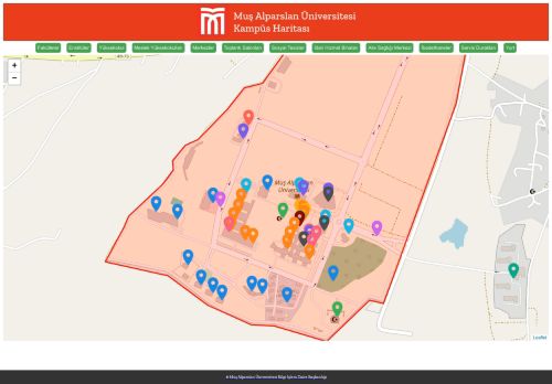 T.C. Muş Alparslan Üniversitesi Kampüs Haritası