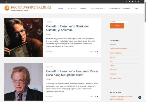 Koç University SKLBLog – Library news and more!