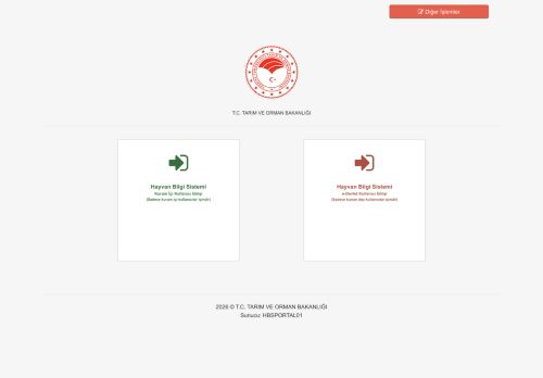T.C. Tarım ve Orman Bakanlığı - Giriş Seçimi