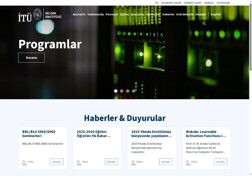 İTÜ | Bilişim Enstitüsü