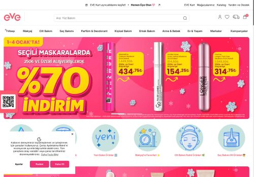 Eveshop | En Sevilen Kozmetik ve Bakım Ürünleri