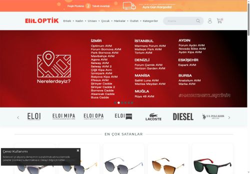 Elit Optik "Hayatı Netleştirir" %100 Orijinal Dünya Markaları Güneş Gözlükleri