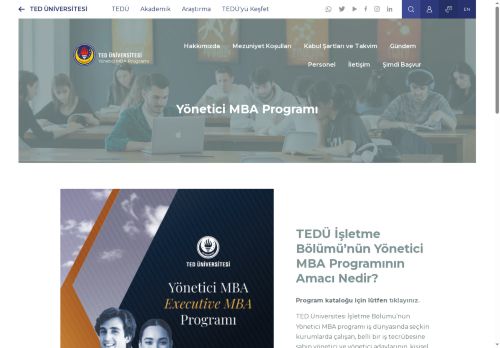 Yönetici MBA Programı | TED Üniversitesi