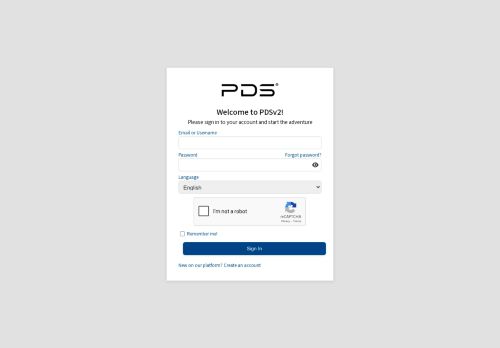 PDSv2 Login
