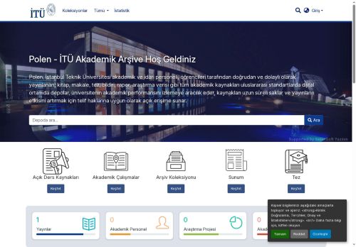 İstanbul Teknik Üniversitesi Akademik Arşiv Sistemi :: DSpace Anasayfa :: Home