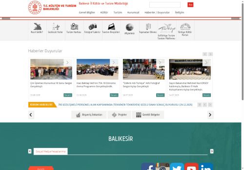 T.C. Kültür ve Turizm Bakanlığı - Balıkesir İl Kültür ve Turizm Müdürlüğü