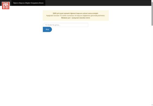 MAUN - ÖĞRENCİ BAŞVURU SİSTEMİ