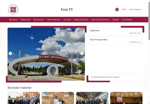 Ana Sayfa | Fırat Üniversitesi
