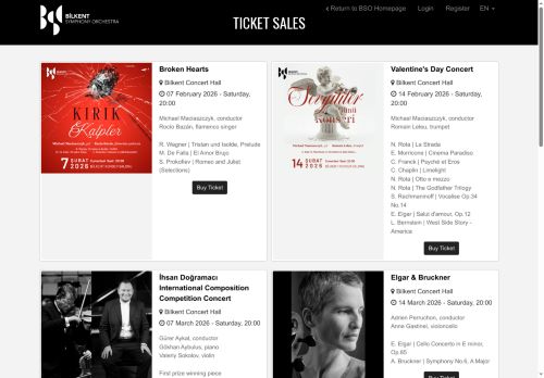 BSO Ticket Sales