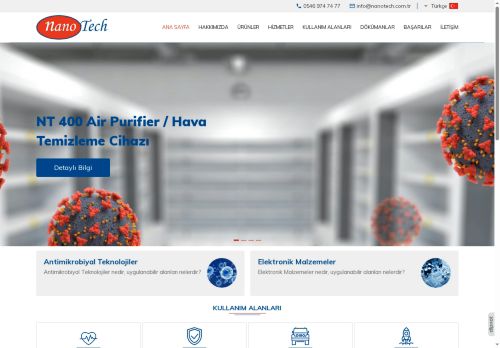 Antimikrobiyal Toz Malzemeler - Nanotech - Piezo Elektrik Malzemeler