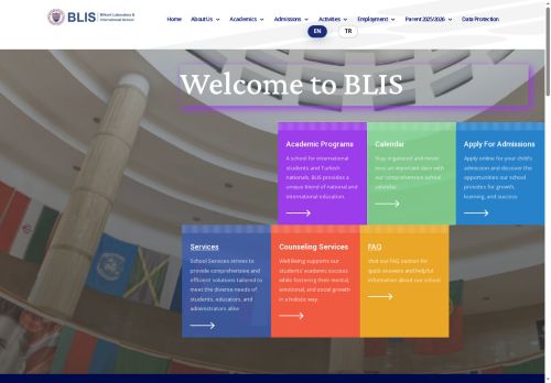BLIS-Bilkent Laboratory&International School - Ana Sayfa TR